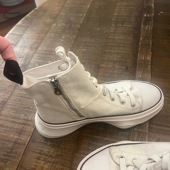 MYY White Lace Up Boots - Picture 8 of 9